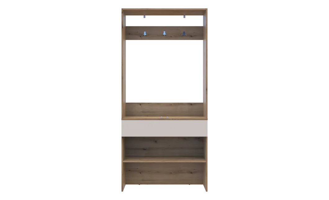 Předsíň Doros Split Dub Artisan/Kašmír DTD 94 × 39 × 200 (44900270)