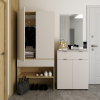 Předsíň Doros Split Dub Artisan/Kašmír DTD 94 × 39 × 200 (44900270)