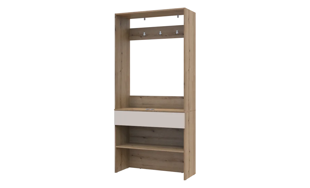 Předsíň Doros Split Dub Artisan/Kašmír DTD 94 × 39 × 200 (44900270)