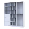 Skříň na oblečení Doros Morgan Bílý dveře/šuplíky DTD 180×40×210 (42002246)