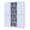 Skříň na oblečení Doros Morgan Bílý dveře/šuplíky DTD 180×40×210 (42002246)