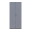 Šatní skříň Promo s policemi Šedá 2 dveře 90x48x204 (80737770)