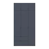 Šatní skříň Lukas Grafit/Grafit 3 dveře 120x50x240 (80737797)
