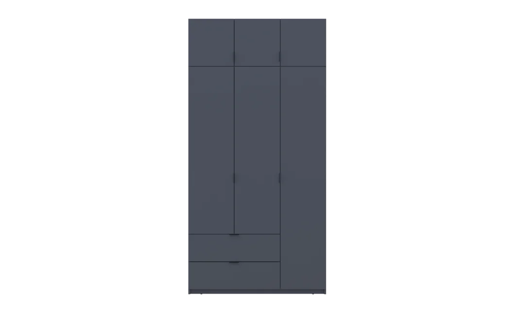 Šatní skříň Lukas Grafit/Grafit 3 dveře 120x50x240 (80737797)