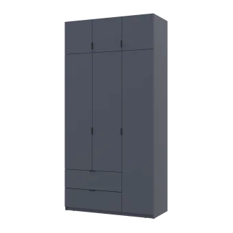 Šatní skříň Lukas Grafit/Grafit 3 dveře 120x50x240 (80737797)