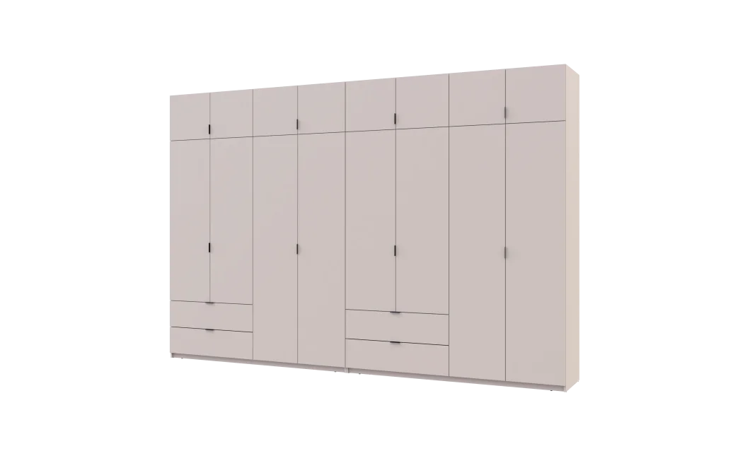Sada Lukas Kašmír/Kašmír 4+4 dveře 360x50x240 (42005144)