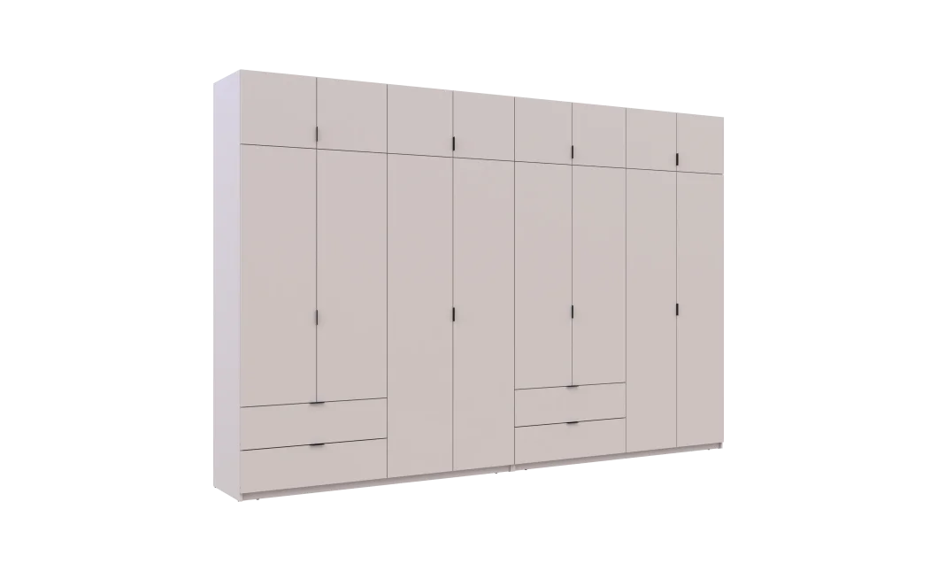 Sada Lukas Kašmír/Kašmír 4+4 dveře 360x50x240 (42005144)