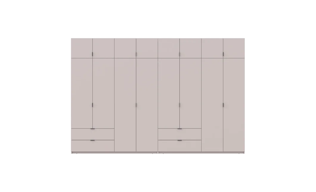 Sada Lukas Kašmír/Kašmír 4+4 dveře 360x50x240 (42005144)