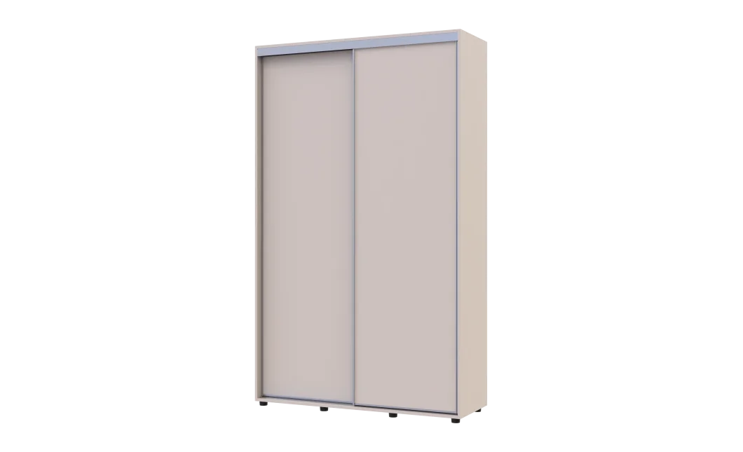 Šatní skříň s posuvnými dveřmi Doros Sigma Slim Kašmír 2 dveře 130x45x214.4 (42005447)