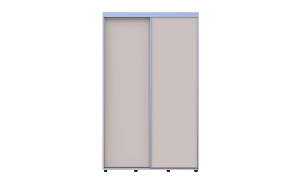 Šatní skříň s posuvnými dveřmi Doros Sigma Slim Kašmír 2 dveře 130x45x214.4 (42005447)