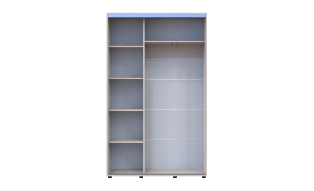 Šatní skříň s posuvnými dveřmi Doros Sigma Slim Kašmír 2 dveře 130x45x214.4 (42005447)