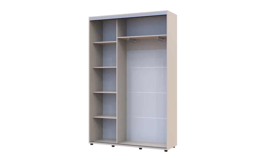Šatní skříň s posuvnými dveřmi Doros Sigma Slim Kašmír 2 dveře 140x45x214.4 (42005448)