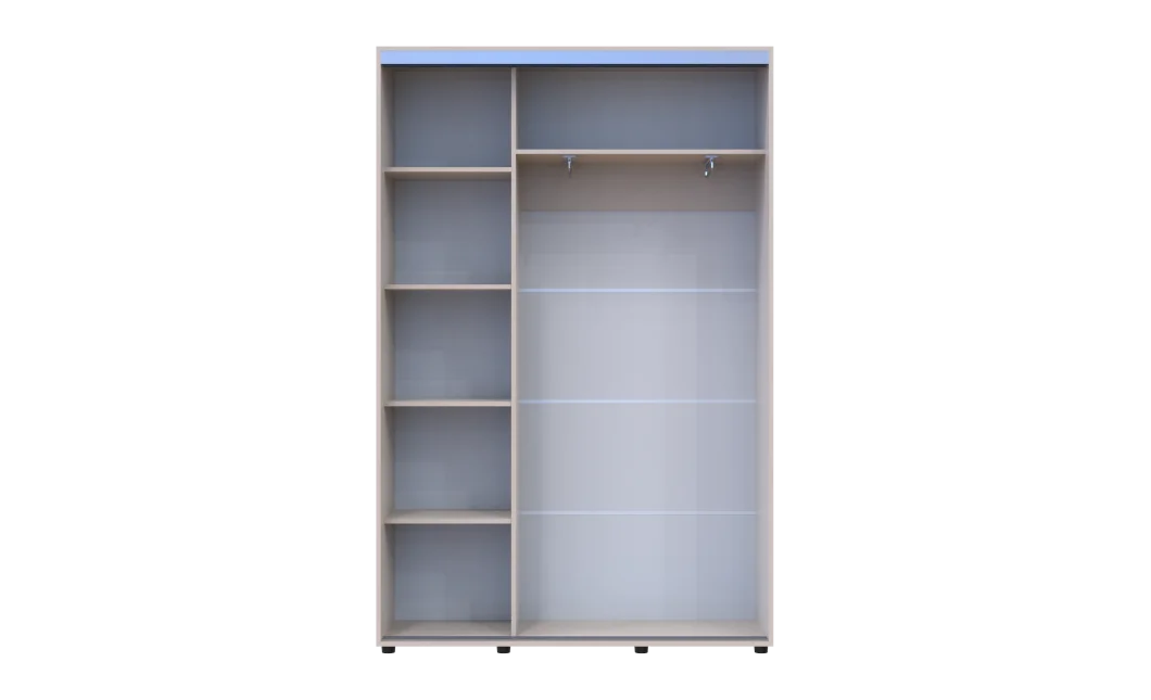 Šatní skříň s posuvnými dveřmi Doros Sigma Slim Kašmír 2 dveře 140x45x214.4 (42005448)