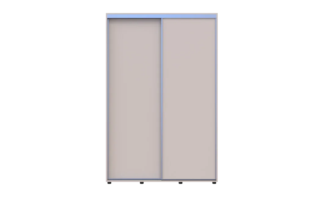 Šatní skříň s posuvnými dveřmi Doros Sigma Slim Kašmír 2 dveře 140x45x214.4 (42005448)