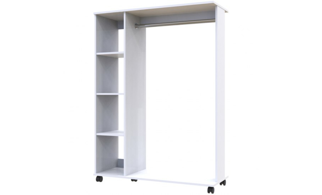 Věšák na šatníky Doros D1 Bílý 110×41,6×129,4 (41510078)