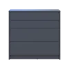 Komoda Doros Dale Grafit 4 zásuvky 90х41х85 (41516236)