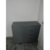 Komoda Doros Ron 1 1 dveře 4 zásuvky Grafit 80 × 38 × 81 (41516006)
