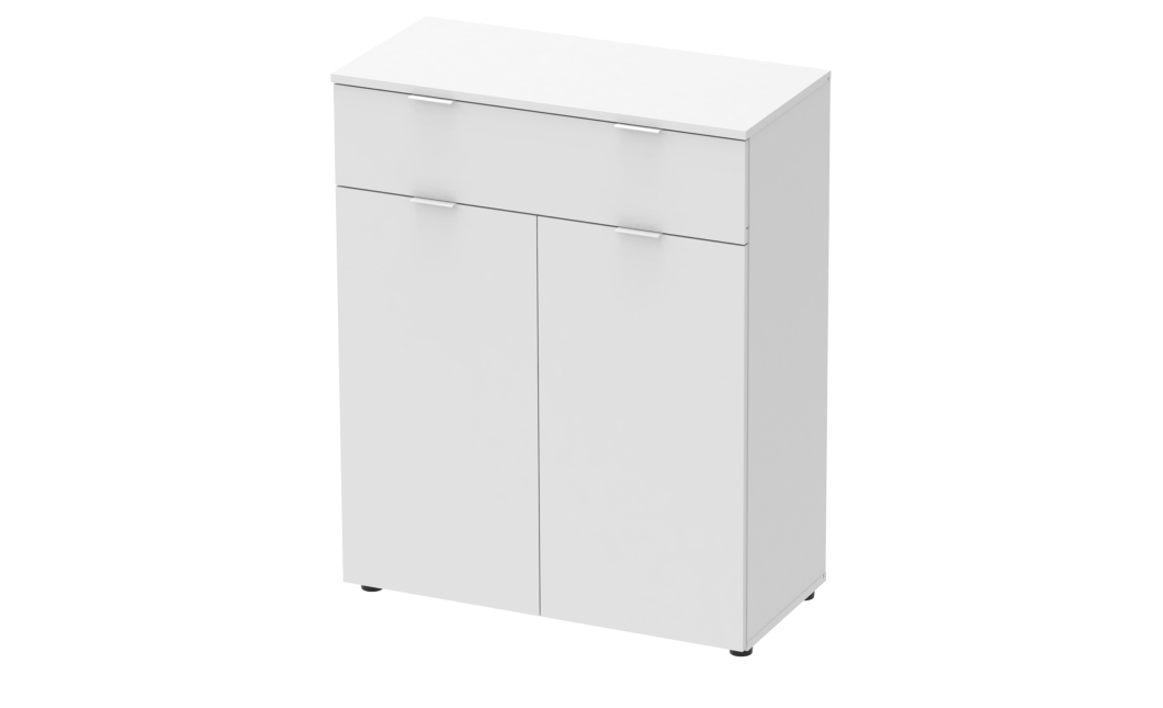 Komoda Doros Ron 2 2 dveře 1 zásuvka Bílý 80 × 38 × 100 (41516003)