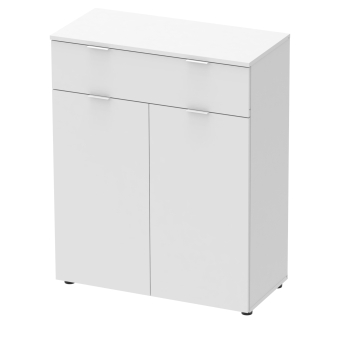 Komoda Doros Ron 2 2 dveře 1 zásuvka Bílý 80 × 38 × 100 (41516003)