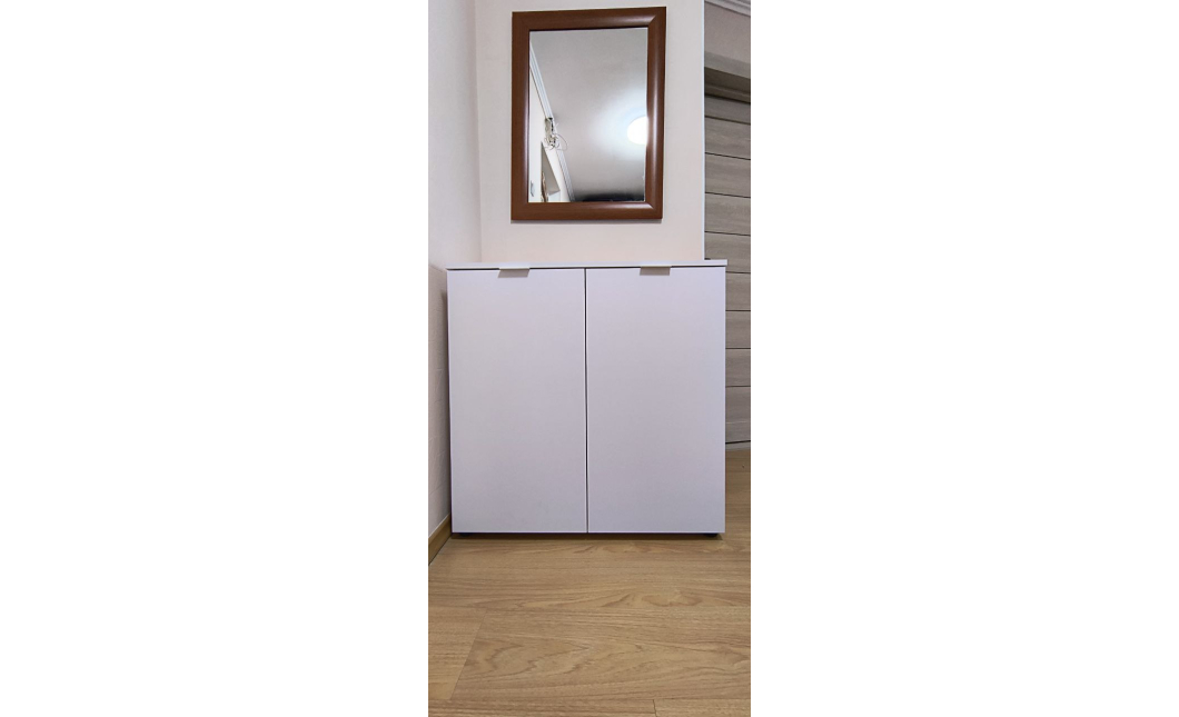 Komoda Doros Ron 3 2 dveře Bílý 80 × 38 × 81 (41516001)