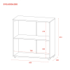 Komoda Doros Ron 3 2 dveře Grafit 80 × 38 × 81 (41516002)