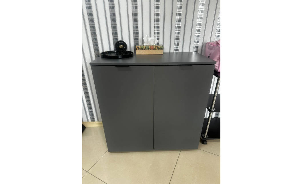 Komoda Doros Ron 3 2 dveře Grafit 80 × 38 × 81 (41516002)