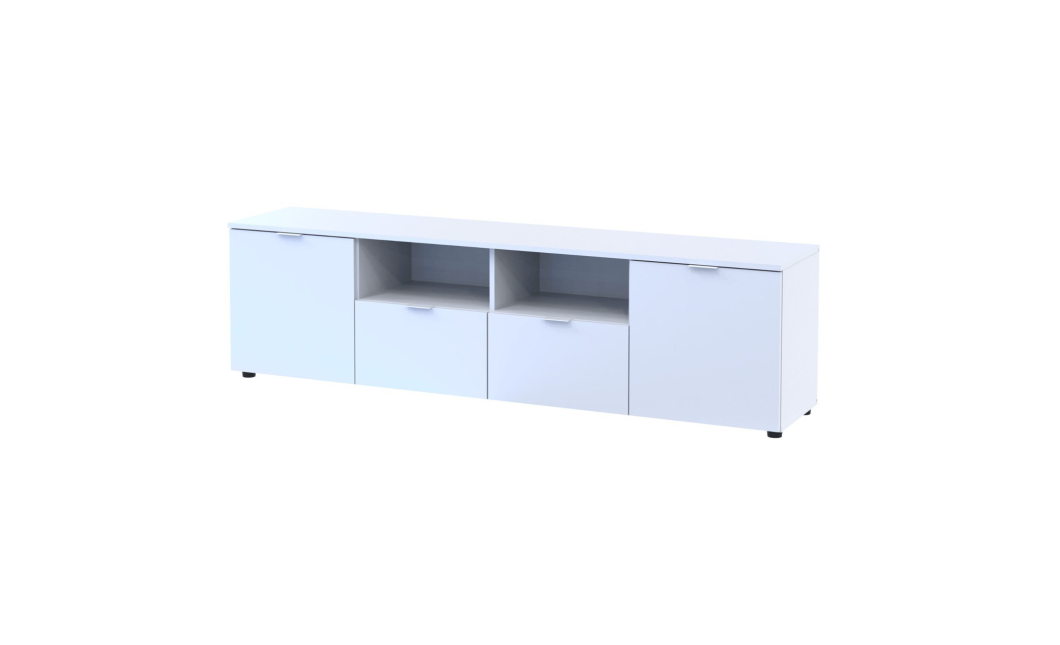 Komoda Doros Ron 4 Bílý 2 dveře 2 zásuvky 180 × 38 × 50 (44900221)