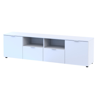 Komoda Doros Ron 4 Bílý 2 dveře 2 zásuvky 180 × 38 × 50 (44900221)