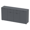 Komoda Doros Ron 7 Grafit 4 dveře 2 zásuvky 160 × 38 × 81 (44900236)