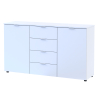 Komoda Doros Ron 5 Bílý 2 dveře 4 zásuvky 140 × 38 × 81 (44900223)