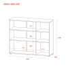 Komoda Doros Ron 6 3 dveře Grafit 120 × 38 × 100 (41516000)