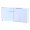 Komoda Doros Ron 7 Bílý 4 dveře 2 zásuvky 160 × 38 × 81 (44900222)