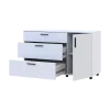 Komoda Doros Thorn Bílá 3Š/1D 135×51,6×80 (41510181)