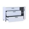 Komoda Doros Thorn Bílá 3Š/1D 135×51,6×80 (41510181)