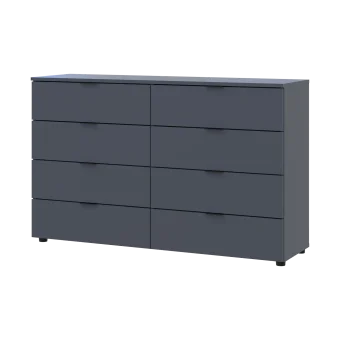 Komoda Ron 8 Grafit 8 zásuvek 130×38×81 (41516173)