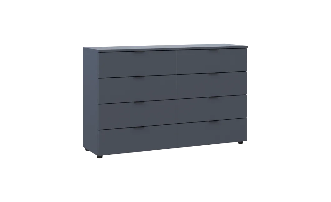 Komoda Ron 8 Grafit 8 zásuvek 130×38×81 (41516173)