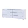 Komoda Ron 9 Bílý 6 zásuvek 160×38×62 (41516175)
