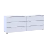 Komoda Ron 9 Bílý 6 zásuvek 160×38×62 (41516175)