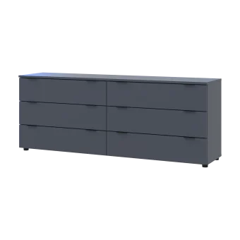 Komoda Ron 9 Grafit 6 zásuvek 160×38×62 (41516176)