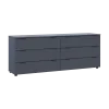 Komoda Ron 9 Grafit 6 zásuvek 160×38×62 (41516176)