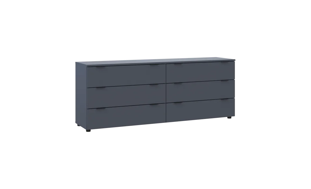 Komoda Ron 9 Grafit 6 zásuvek 160×38×62 (41516176)