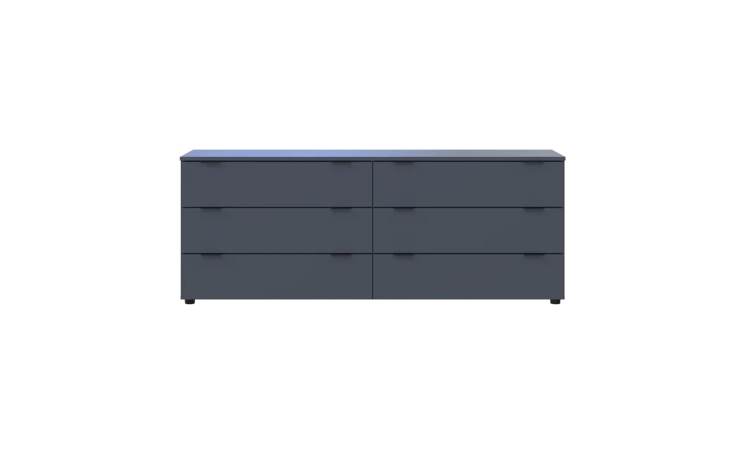 Komoda Ron 9 Grafit 6 zásuvek 160×38×62 (41516176)