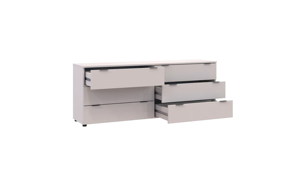 Komoda Ron 9 Kašmír 6 zásuvek 160×38×62 (41516174)