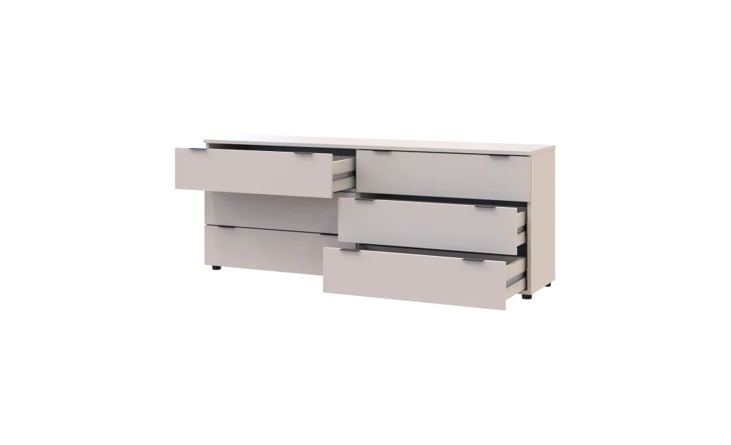 Komoda Ron 9 Kašmír 6 zásuvek 160×38×62 (41516174)