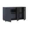 Komoda Doros Thorn Antracit 3 DTD 135×51,6×80 (41510173)