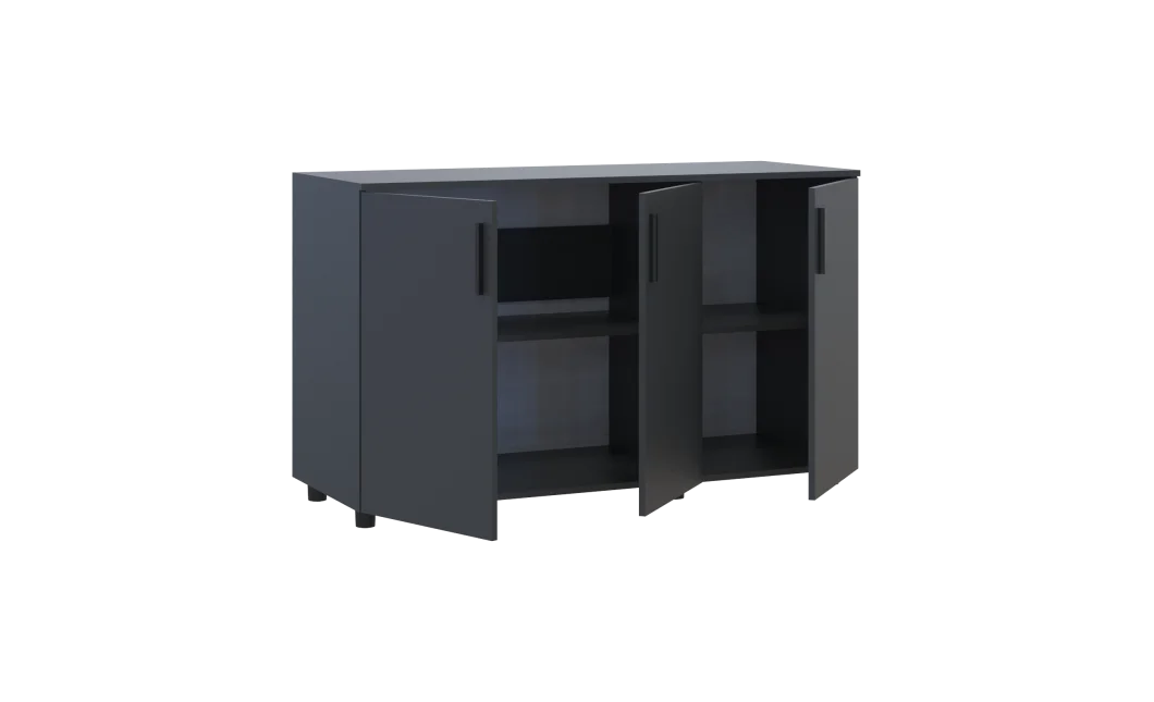 Komoda Doros Thorn Antracit 3 DTD 135×51,6×80 (41510173)