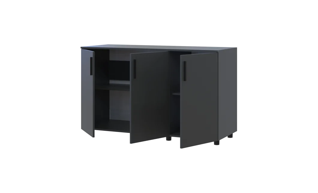 Komoda Doros Thorn Antracit 3 DTD 135×51,6×80 (41510173)
