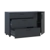 Komoda Doros Thorn Antracit 3Š/1D 135×51,6×80 (41510185)