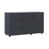 Komoda Doros Thorn Antracit 3Š/1D 135×51,6×80 (41510185)