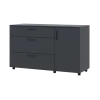 Komoda Doros Thorn Antracit 3Š/1D 135×51,6×80 (41510185)